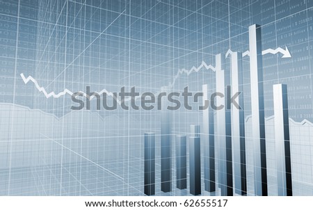 Stock Market Chart For Presentations and Annual Reports