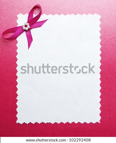 Empty Invitation Card