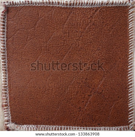 Vintage brown suede leather texture background
