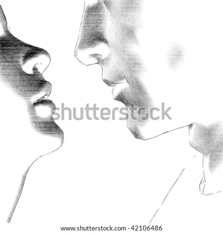 http://image.shutterstock.com/display_pic_with_logo/518608/518608,1259853793,11/stock-photo-couple-in-love-black-white-sketch-human-nature-relationships-man-woman-lips-kiss-42106486.jpg