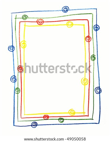 picture frame border. Colourful Frame, Border