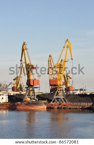 Industrial Harbor Crane Works