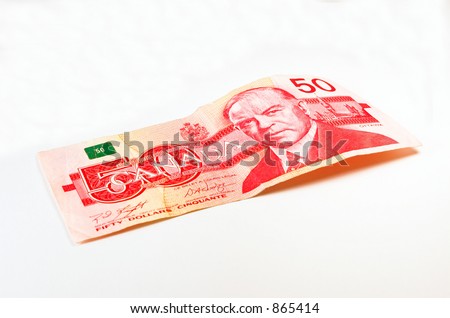 50 dollar bill clip art. Canadian Fifty Dollar Bill