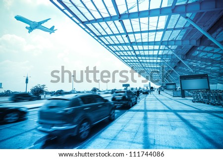 airport outside,flight departure and catch a plane passengers