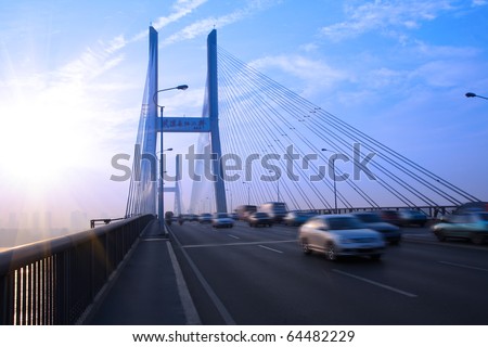 cable stayed bridge in wuhan ,China