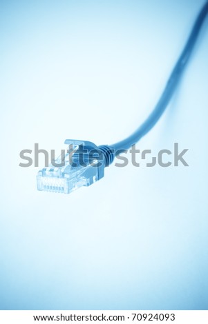 close up of  broadband cable plug
