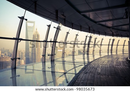 Shanghai Scenery, View From The Oriental Pearl Tv Tower