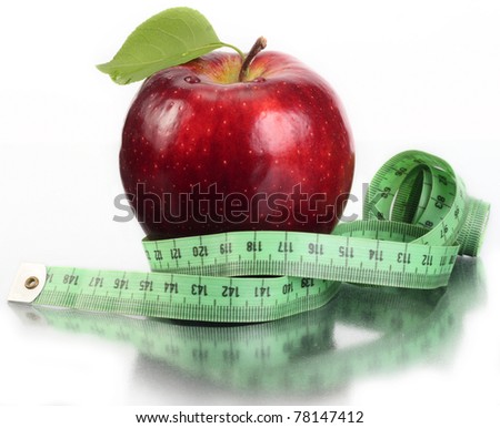Apple red , fresh and juicy. Reduces body weight.