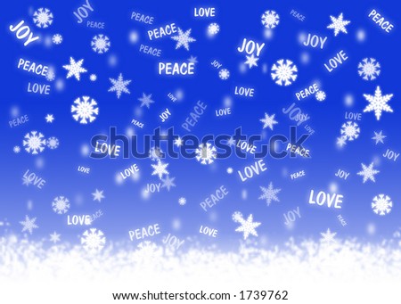 christmas wishes words free. stock photo : Blue background with snowflakes and christmas wishes words