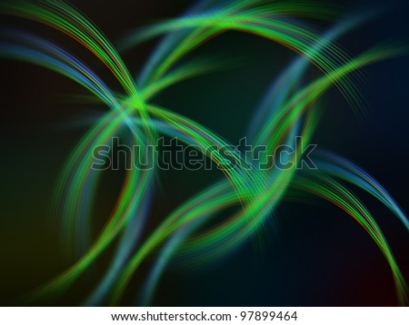 Abstract background with many color wave lines in motion