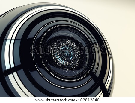 Stylish robotic web camera closeup / Web cam - Closeup