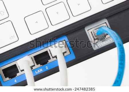 Network router and keyboard