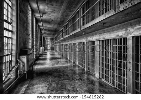 Boise, Idaho - July 31: Cell Block At The Old Idaho State Penitentiary On July 31, 2013 In Boise, Idaho