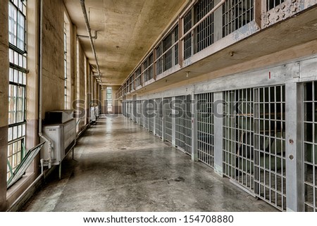 Boise, Idaho - July 31: Cell Block At The Old Idaho State Penitentiary On July 31, 2013 In Boise, Idaho