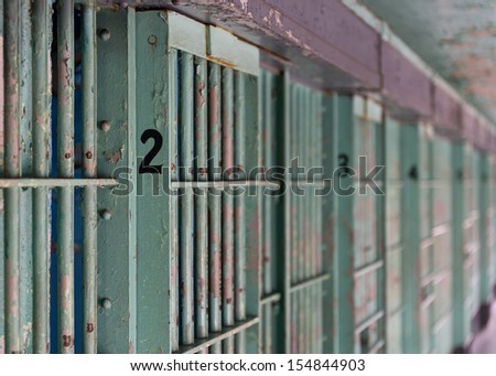 BOISE, IDAHO - JULY 31: Bars of a prison cell at the Old Idaho State Penitentiary on July 31, 2013 in Boise, Idaho