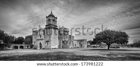 Mission San Jose, also known at the Queen of the Missions, on January 6, 2014 in San Antonio, Texas