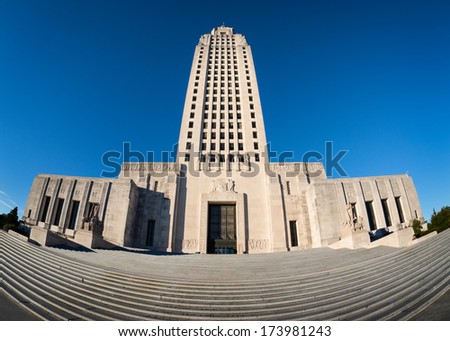 BATON ROUGE, LOUISIANA - JANUARY 12: Louisiana State Capitol building on January 12, 2014 in Baton Rouge, Louisiana