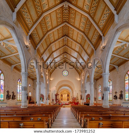 SAN ANTONIO, TEXAS - JANUARY 7: Cathedral of San Fernando on January 7, 2014 in San Antonio, Texas
