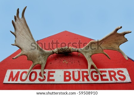 http://image.shutterstock.com/display_pic_with_logo/519559/519559,1282482294,21/stock-photo-moose-burgers-sign-and-antlers-59508910.jpg