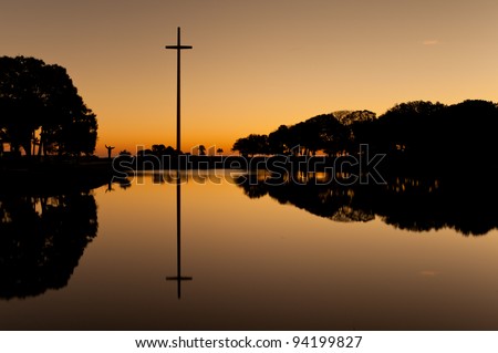 The Great Cross at the Mission of Nombre de Dios in St. Augustine, Florida