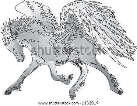Pegasus(Winged Horse),Illustration - 1132019 : Shutterstock Pegasus(Winged Horse),Illustration - 1132019 : Shutterstock