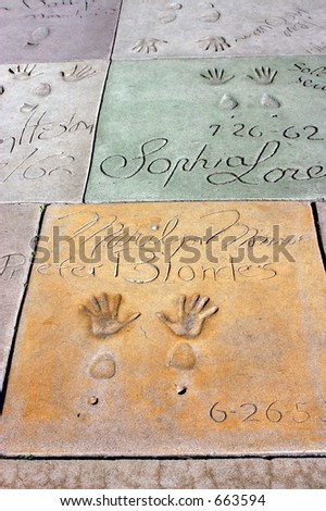 Hollywood Walk Fame Stars on Walk Of Fame  Hollywood California  Stock Photo 663594   Shutterstock