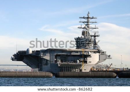  Diego Aircraft Carrier on Uss Nimitz Aircraft Carrier Docked In San Diego  Stock Photo 862682