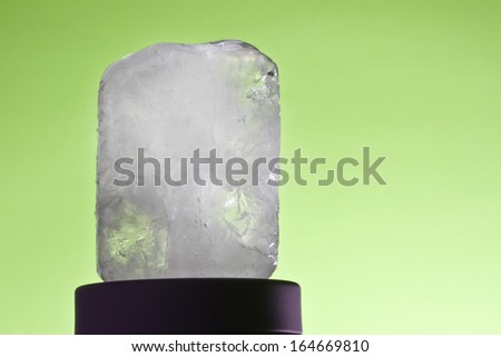 ecologic deodorant crystal in black-ground green