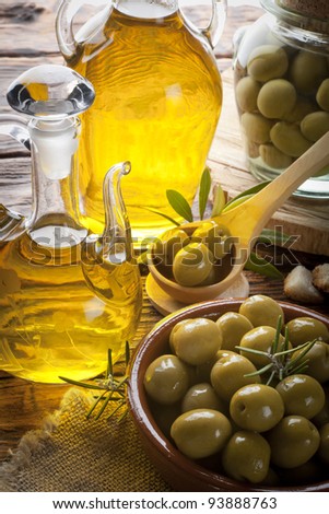 Oil and olives