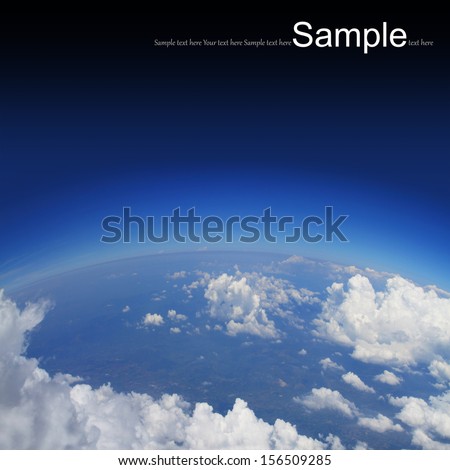 Curvature of the Earth,aerial shot
