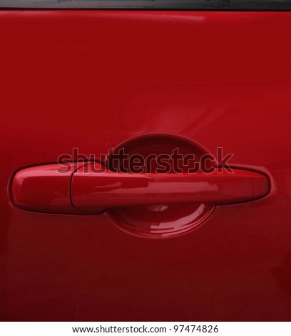 Red Car Door