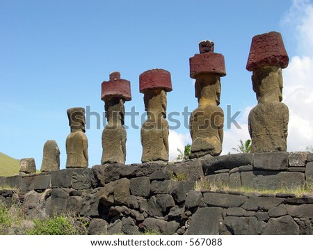 Anu Nau Nau on the Easter Island
