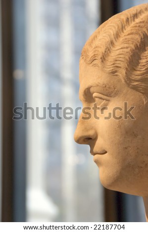 Head of an Ancient Roman statue