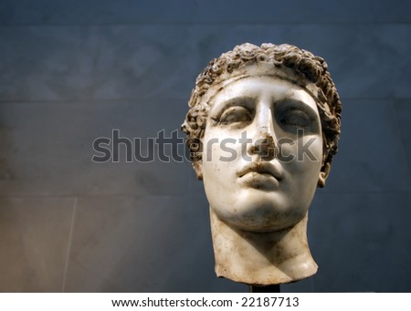 Head of an Ancient Greek statue