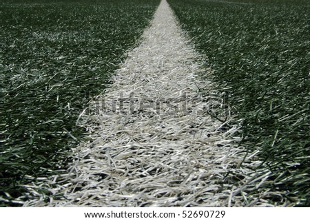 White boundary line in sport field