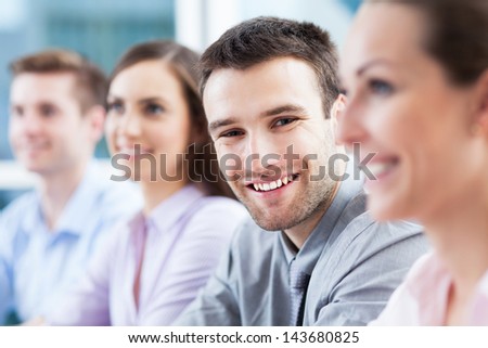 Businessman With Coworkers