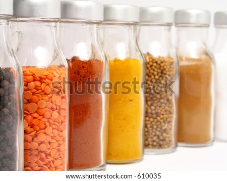 موسوعة البهارات بالصور Stock-photo-spice-jars-610035