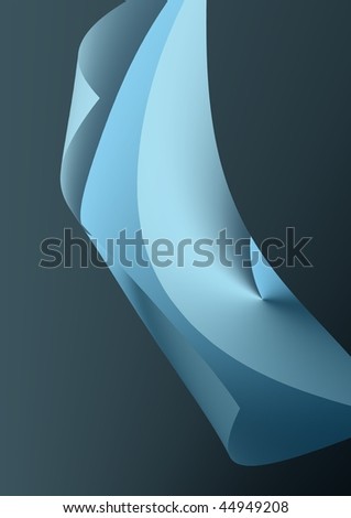 BLUE BACKGROUND SHEET OF PAPER AND FLOATING