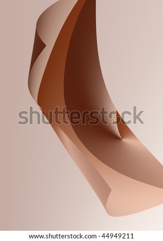 BACKGROUND BROWN SHEET OF PAPER AND FLOATING