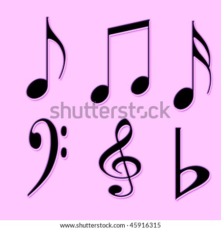 music notes. WITH MUSIC NOTES