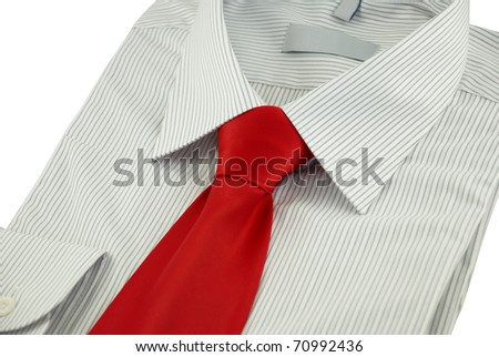striped tie with striped shirt. of new striped shirt with
