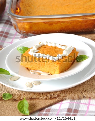 pumpkin pudding