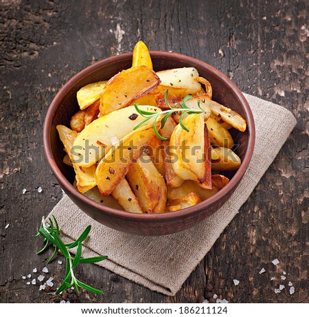 French fries potato wedges