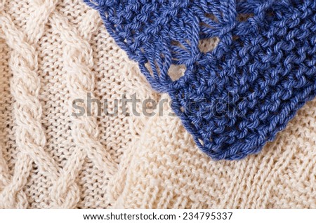 Knitted background, texture