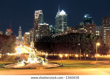 Philadelphia skyline at