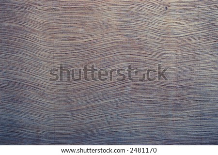 macro of wavy blue wood grain