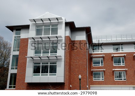 Contemporary university residence hall
