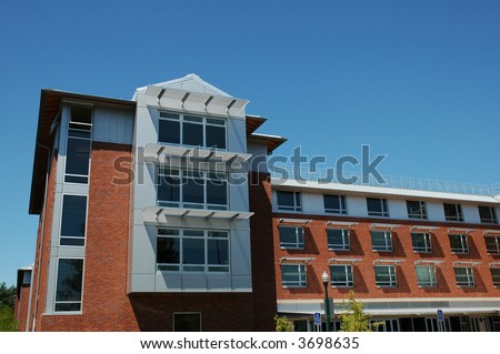 Newly built university residence hall