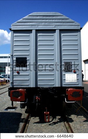 Cargo van. Train wagon