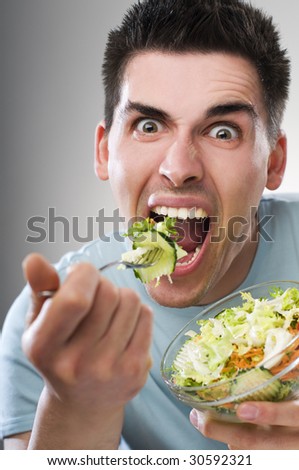 That Fateful Night [a story by Loke] - Page 3 Stock-photo-young-men-eating-salad-close-up-shoot-30592321